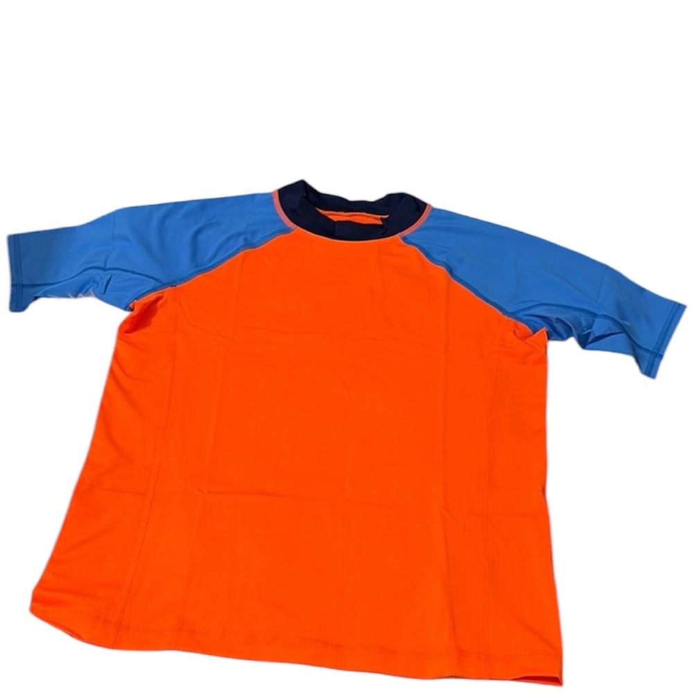 NEW In Packaging Lands End Youth XL Husky 14H-16H Rash Guard Swim Top